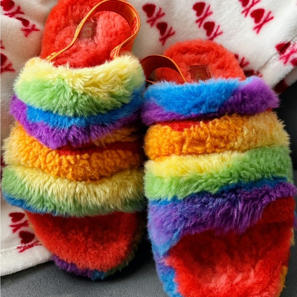 Rainbow Ugg Slippers - Picture 1 of 1